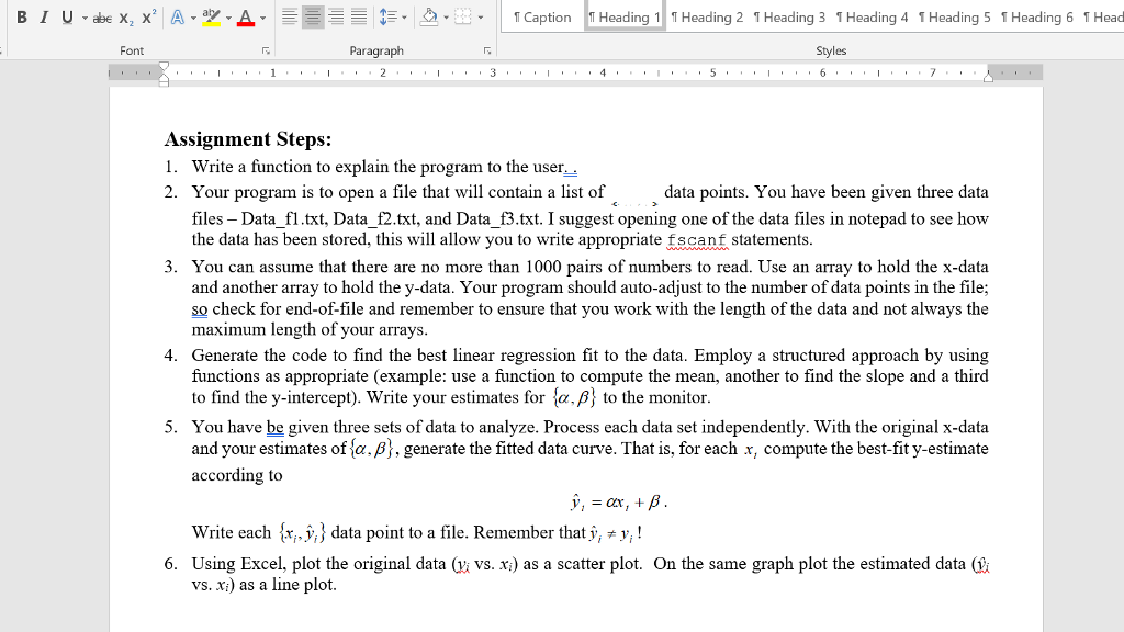 5 1 Heading 6 1 Heading 7Se Font Paragraph Styles Edit Long