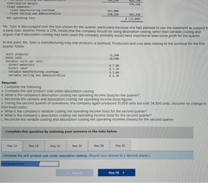 Tami's Creations, Incorporated, a smail manufacturing company. at the beginning of the