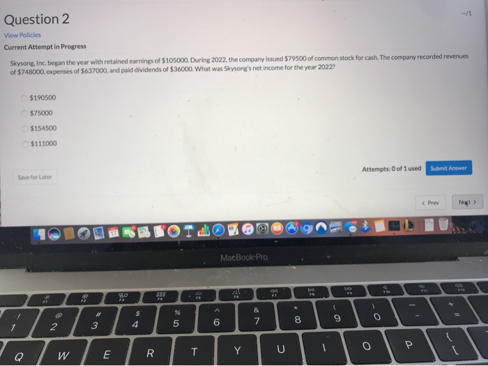 in Progress Whispering Winds Corp. began the year 2022 with retained earnings