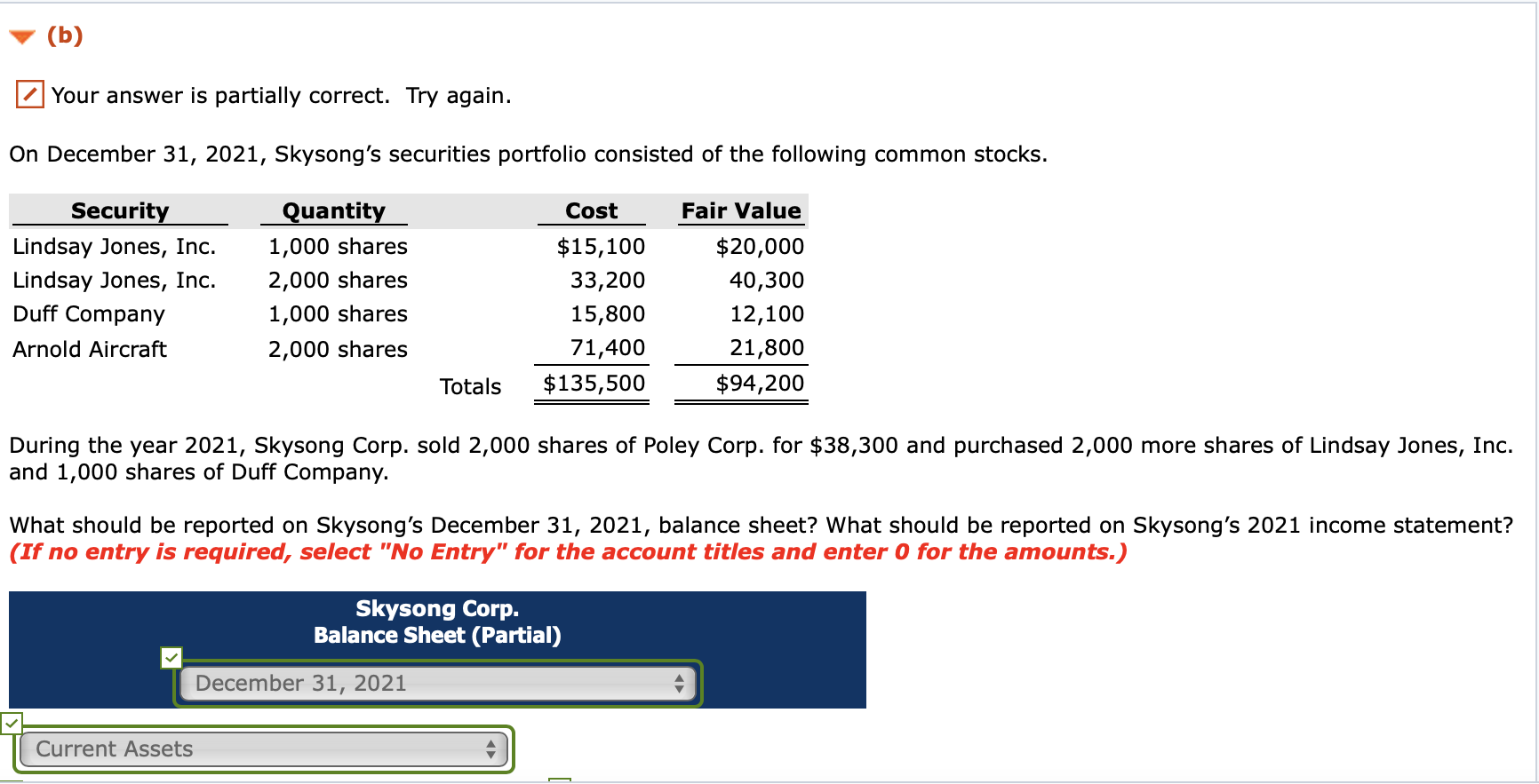 gain - income is wrong. It is not $46,500. Is there another