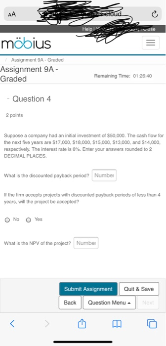 investment of $50,000. The cash flow for the next five years are