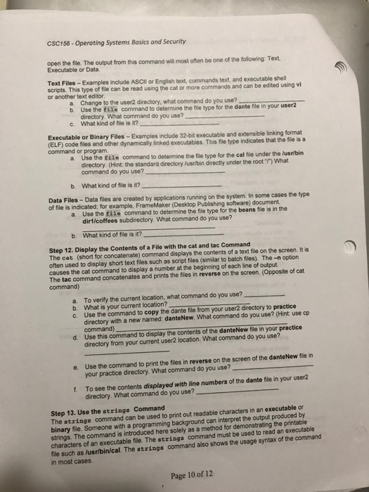 permissions for the file or directory Next is the number of links