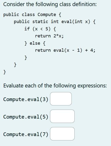 work all within the main method is said to be what? a.