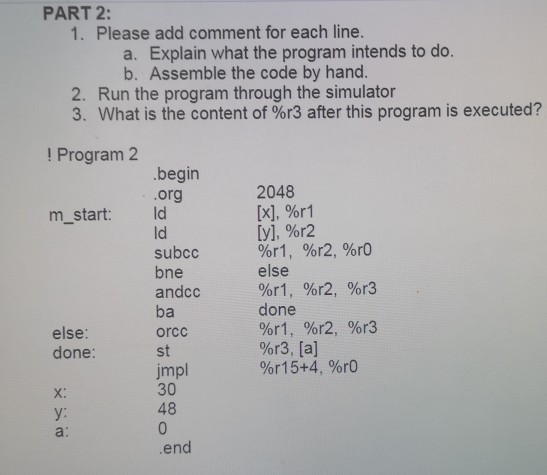 SIMULATOR PART 2 1. Please add comment for each line. a. Explain