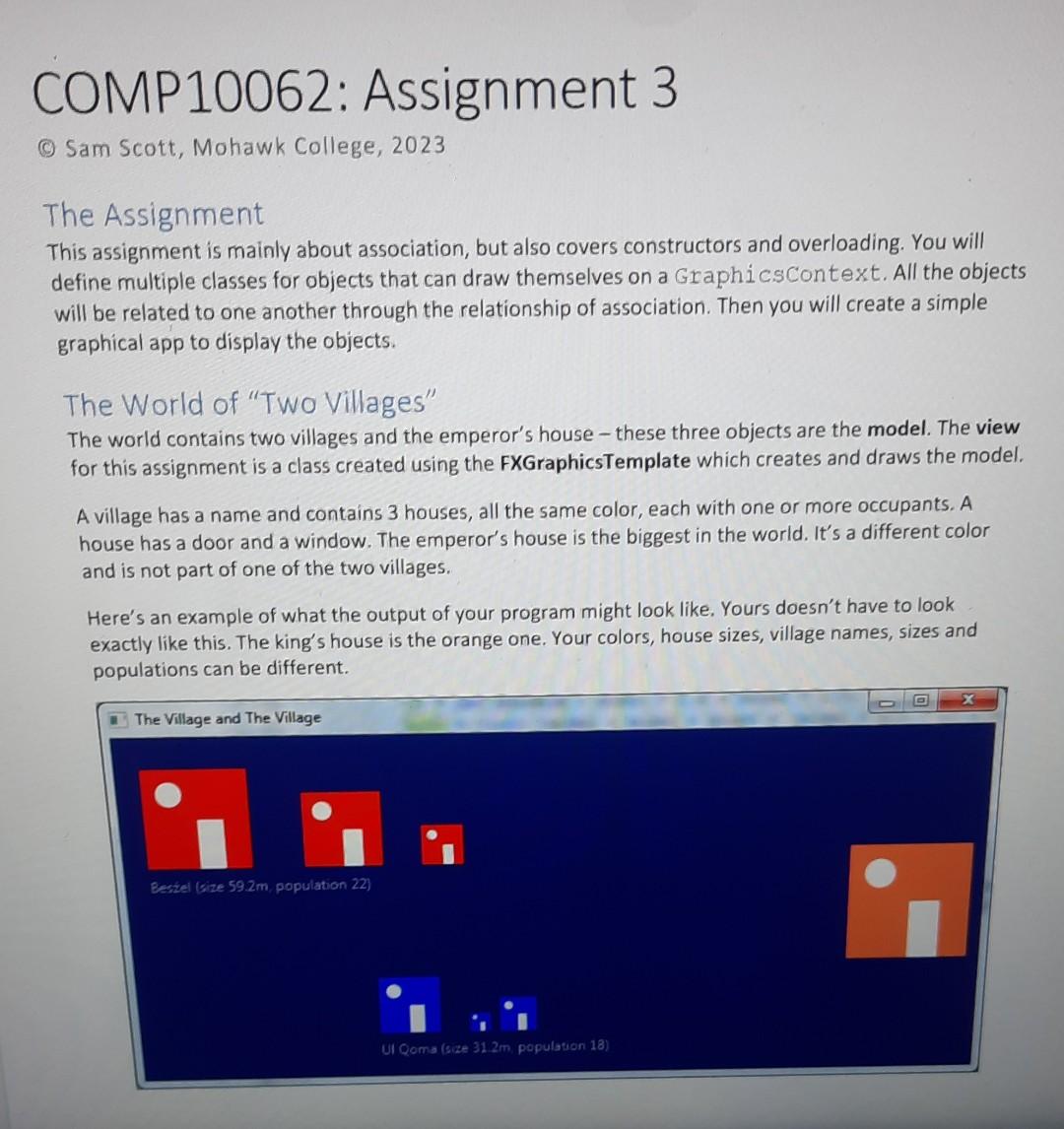  The Assignment This assignment is mainly about association, but also covers