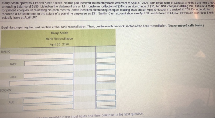  Harry Smith operates a FedEx Kinko's store. He has just received