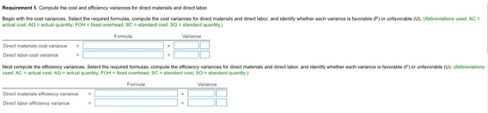 Variable Manufacturing Overhead .02 hours 10.00 per hour Direct Materials 2 parts