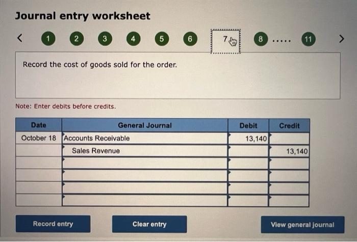 information applies to the questions displayed below.) a. On October 1, the