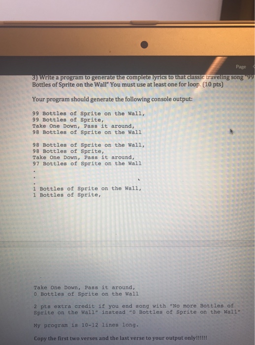  Code java Page 3) Write a program to generate the complete