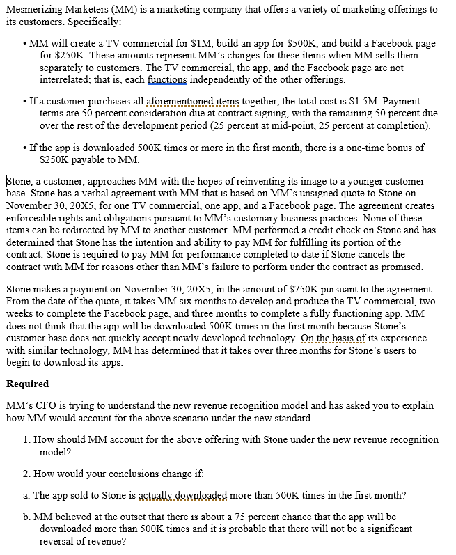  can you help me with solving this case? Mesmerizing Marketers (MM)