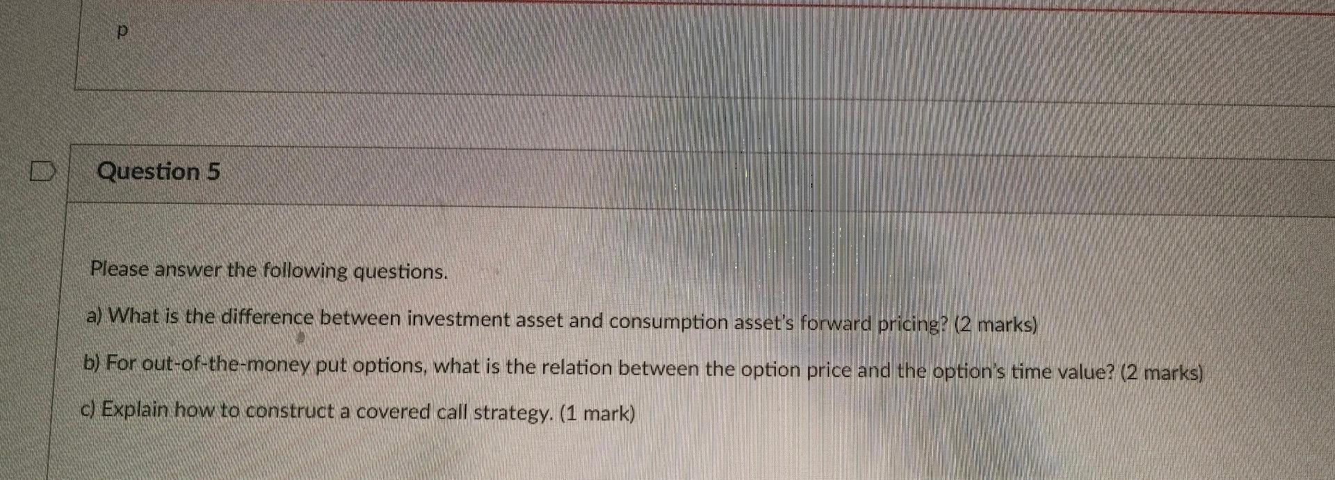 Please answer the following questions. a) What is the difference between