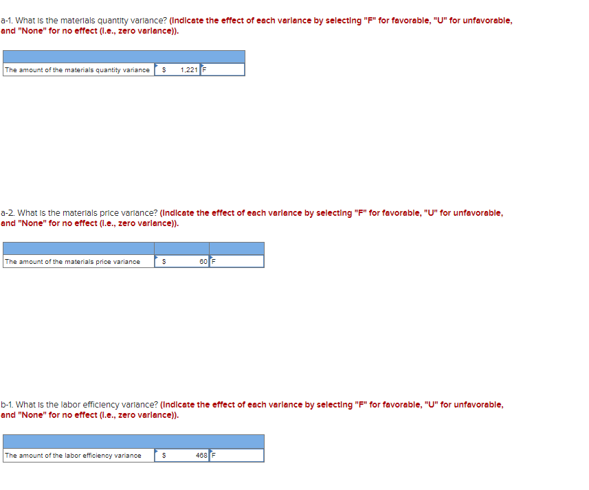 doing wrong, could someone help, please? a-1. What Is the materlals quantity