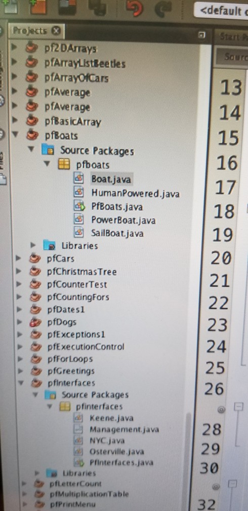 how i can simplify this netbeans program that demonstrates inheritance 23 24