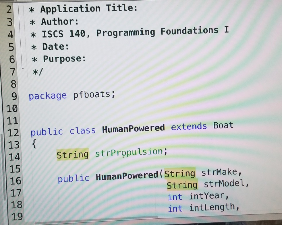 25 13 14 strModel, strType, strHull; 15 tLength; 16 17 e, String