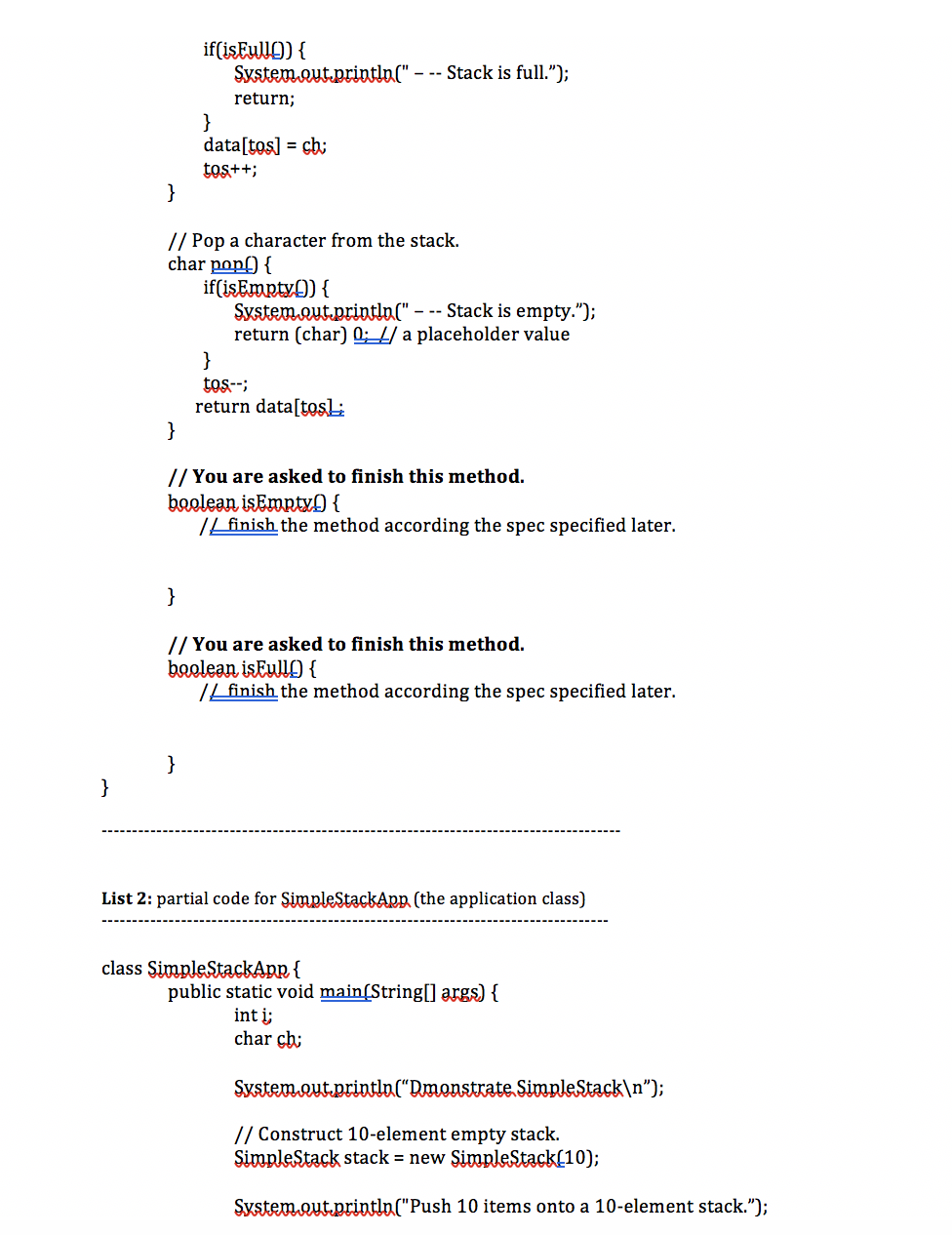 a program that uses basic flow control constructs such as loops; solidify