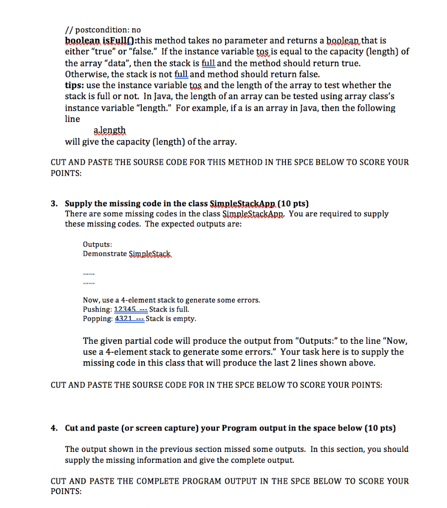 This assignment also uses a simple array as a collection data structure