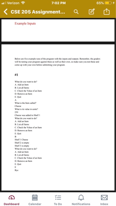1 Overview In this assignment you will write a program that will