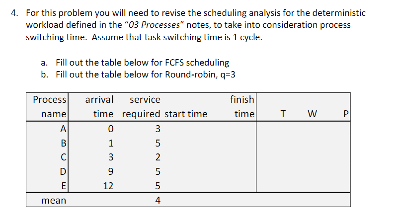PROBLEM: ABBREVIATIONS: EXAMPLE: PLEASE ANSWER THE QUESTION ABOVE! 4. For this problem