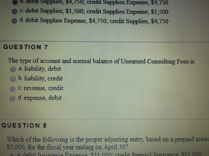  , , , $4,750 debit b supplies $ 4 , /