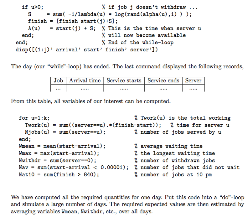 than 1 server is available. In addition, suppose that after 15 minutes