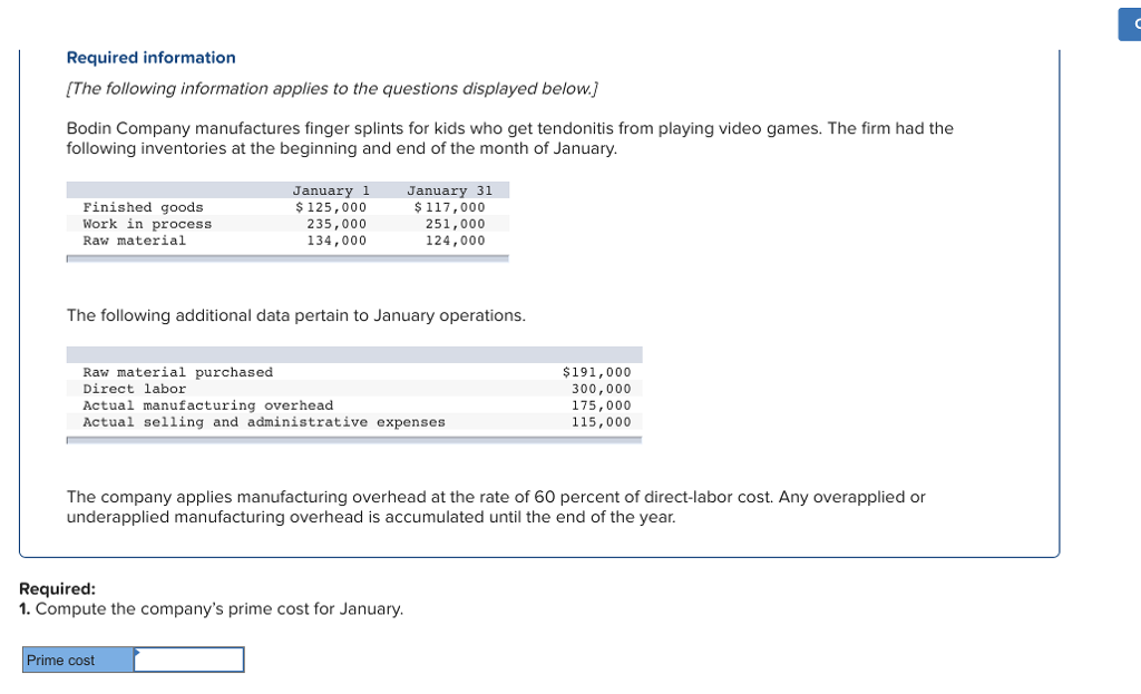 Please answer questions 1 through 5! Thanks! Required information [The following information