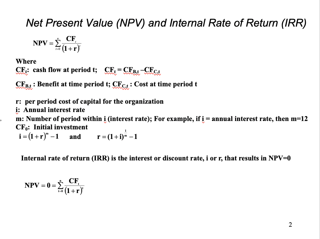 Project Financial Benefit Analysis Frequently used measures Return on Assets (ROA) Net