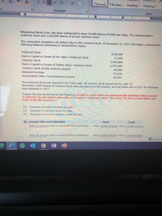  1 Normal 1 No Spac... Heading1 Heading 2 Paragraph Styles Whispering