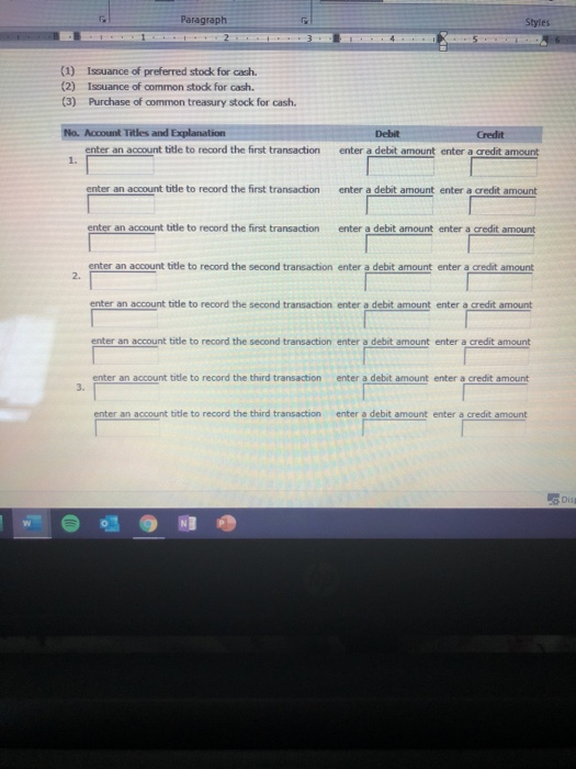 Winds Corp. has been authorized to issue 20,600 shares of $100 par