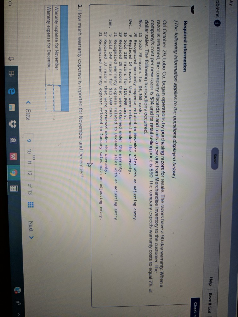  stry oblems * Served Help Save & Exit Check Required information