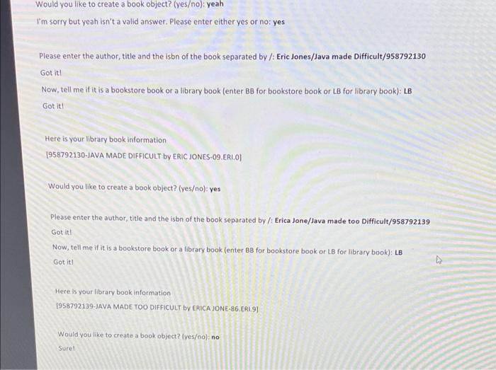 String tilite: String lsbon 1 String The Bookstorebook has an additional data