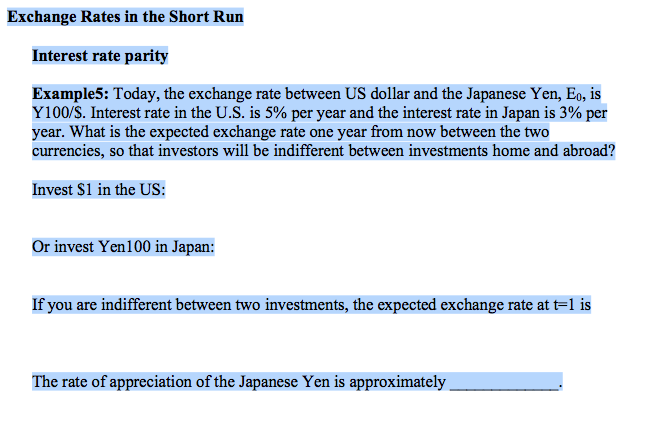  interest rate parity. I need step by step solution please. thank