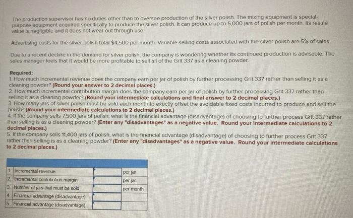 if correct. Thanks. 4 Come Cloon Corporation produces a variety of cleaning