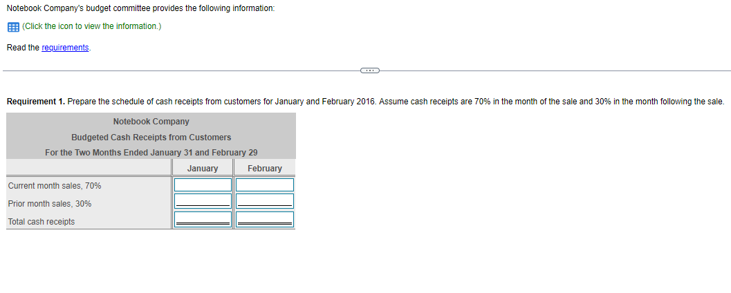 Please do it all in table form as given in other