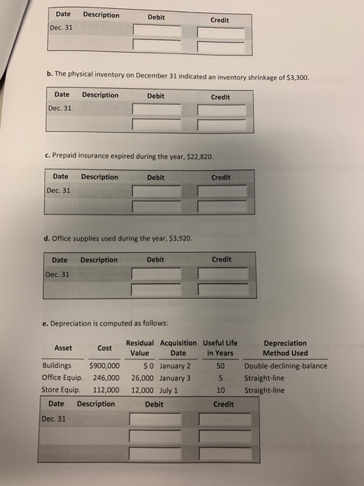 information! Comprehensive Problem 3 Part 4: Note: You must complete parts 1,