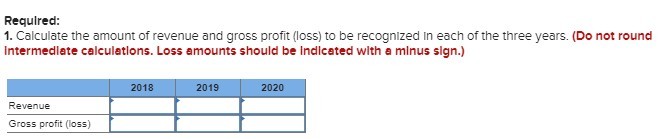 collections. 4. record gross profit (loss). 2. record progress billings. 3. record