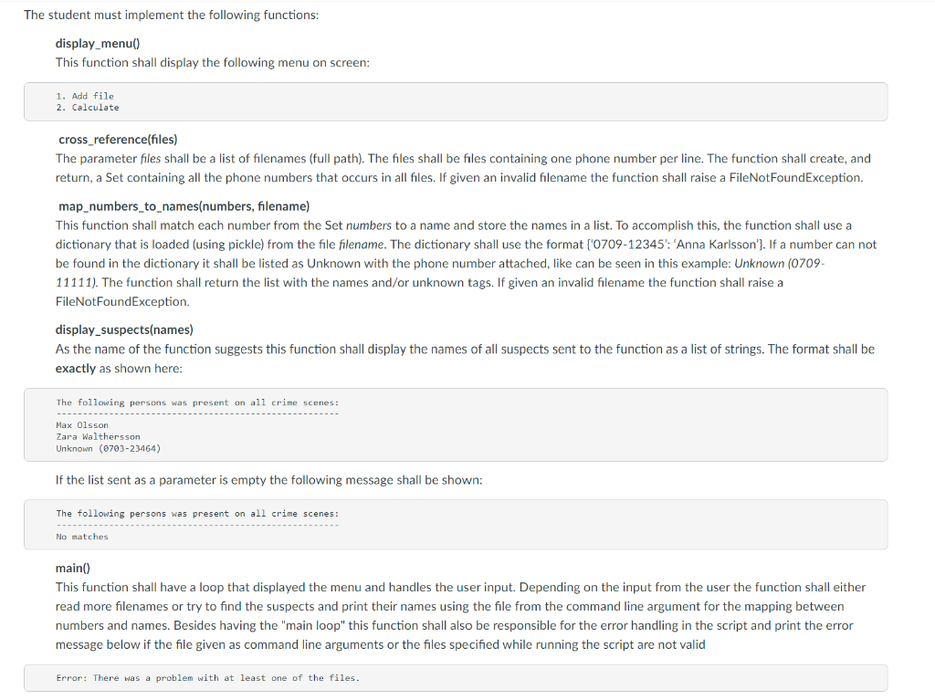 the file with owners mapped to phone numbers and the list of