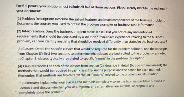 example of what is being asked for Prepare a design for a