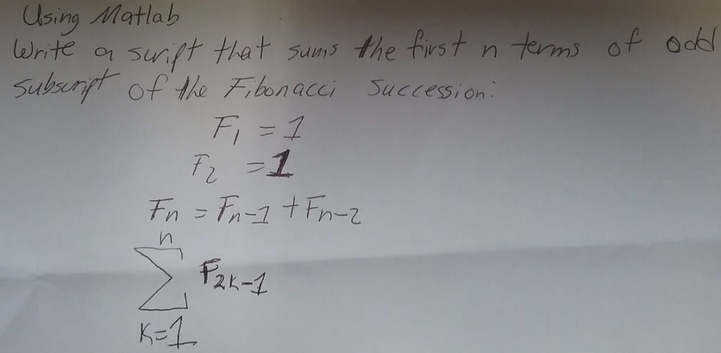 Hi. I need help with this Matlab problem. Using Matlab Write or