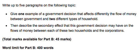 Write up to five paragraphs on the following topic Give one