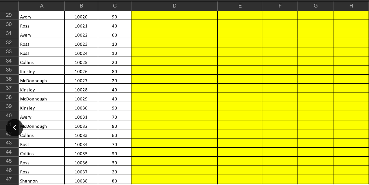 (Cell B1:E10) by "Define Name..." menu. 2. Insert Functions and Formulas at