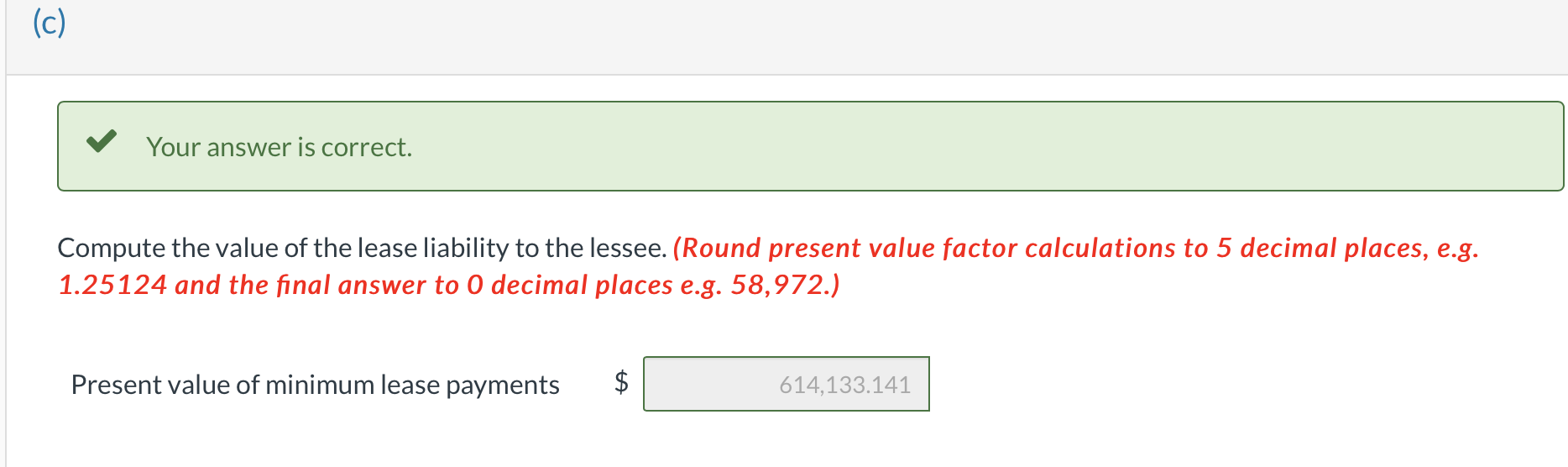 the lease is 7 years with no renewal option, and the machinery