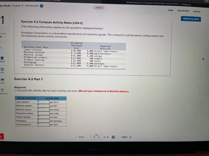  Solved E-2 Contact 04-23 dy Mode: Chapter 4 - Homework Sand
