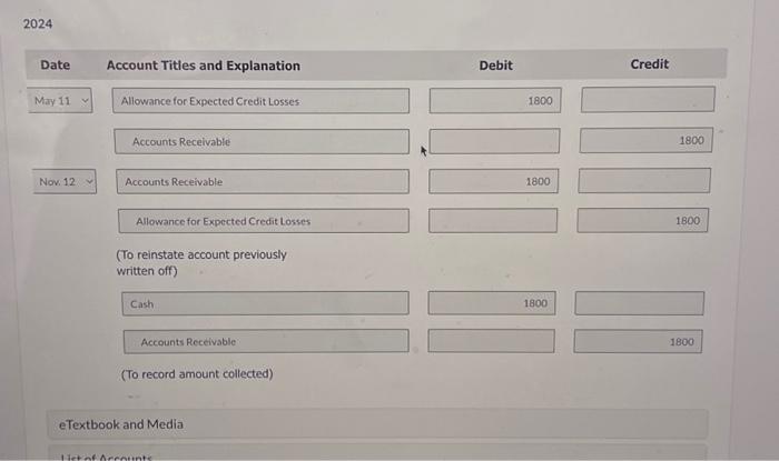 right, not sure what amount goes into may 11. please only correct