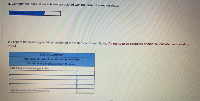 following accounts and corresponding balances were drawn from Dexter Company's Year 2