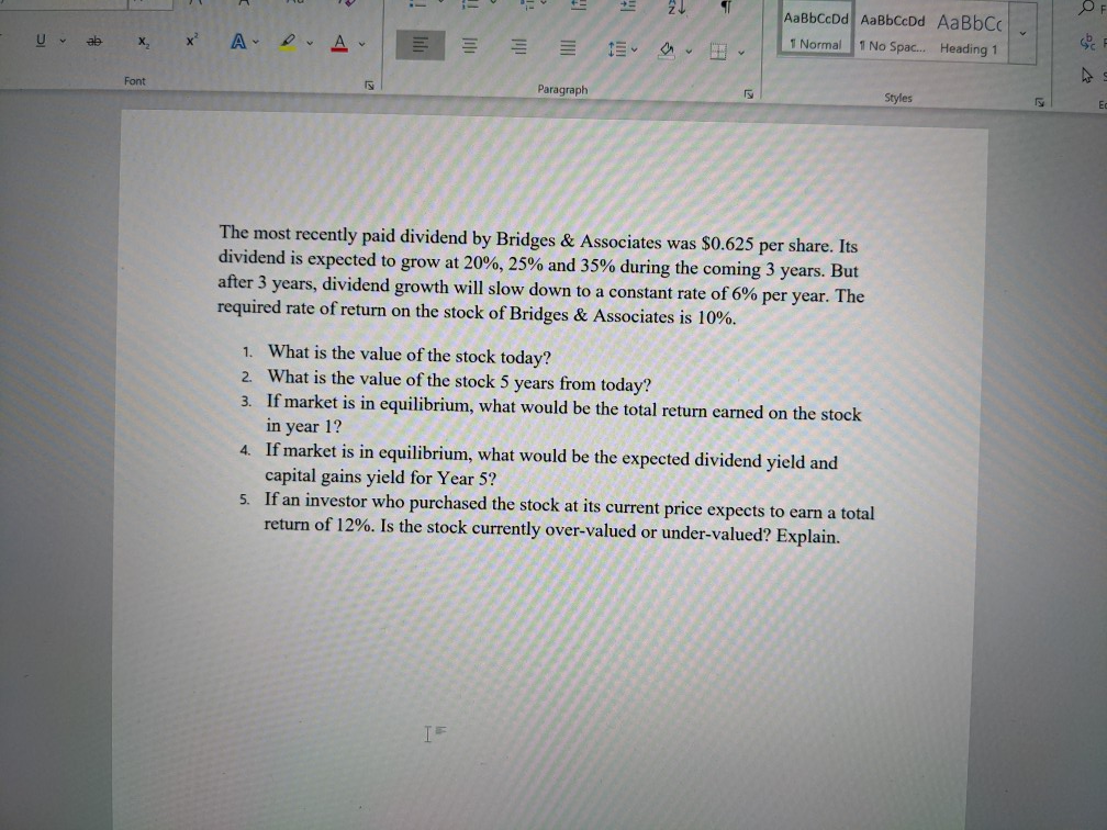 AaBbCcDd AaBbCcDd AaBCC 1 Normal 1 No Spac... Heading 1 Font