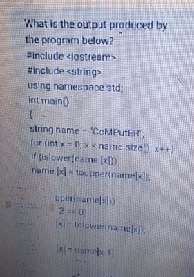  What is the output produced by the program below? #include =x=0;xx+yx[x]=2=0(x)=(x)-{x-1}