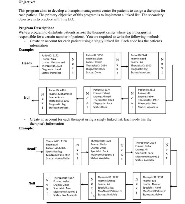  I want full answer code in java just java Objective: This