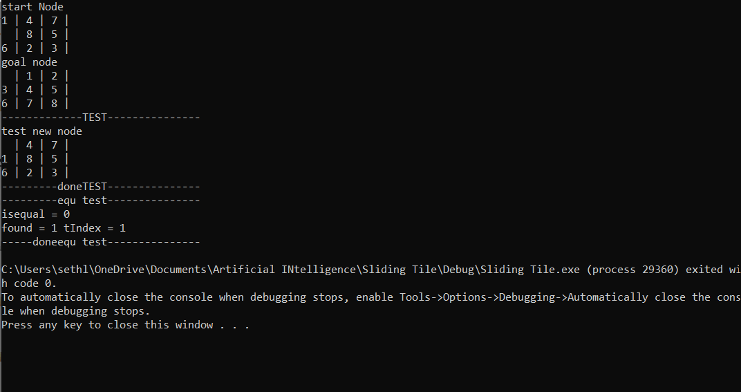 will write a program that can solve the 8-puzzle, a 3 3