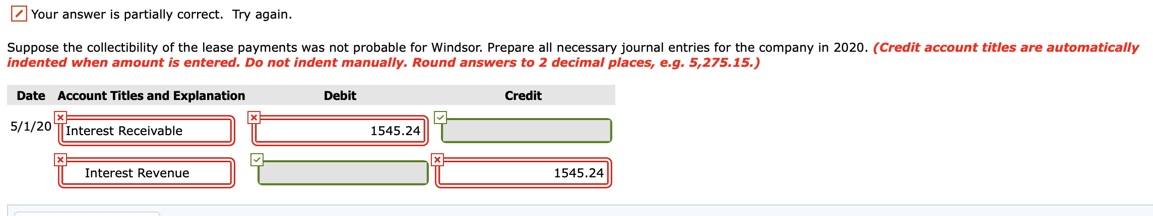 LEASING COMPANY (Lessor) Lease Amortization Schedule Interest on Lease Recovery of Lease