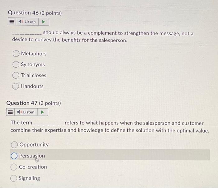  should always be a complement to strengthen the message, not a